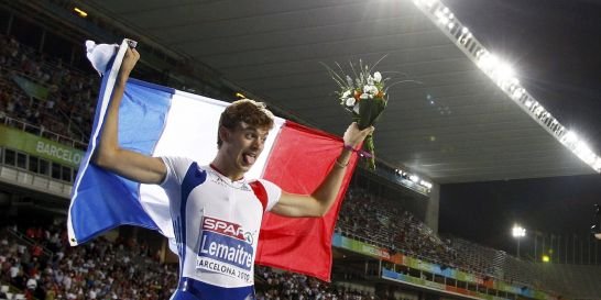 Christophe Lemaitre champion d'Europe du 100m, à Barcelone 2010 Christophe Lemaitre champion d'Europe du 100m, à Barcelone 2010