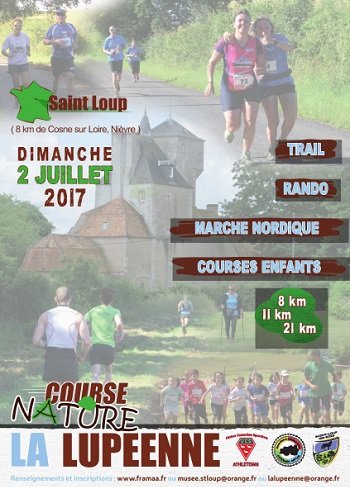 6 dossards La Lupéenne 2017 (Nièvre)