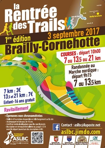1 inscription offerte pour le 21 km de la Rentrée des Trails 2017 (Somme)