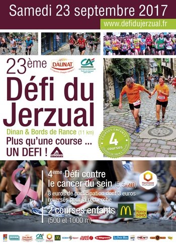5 dossards Défi du Jerzual 2017, Dinan (Côtes d’Armor)