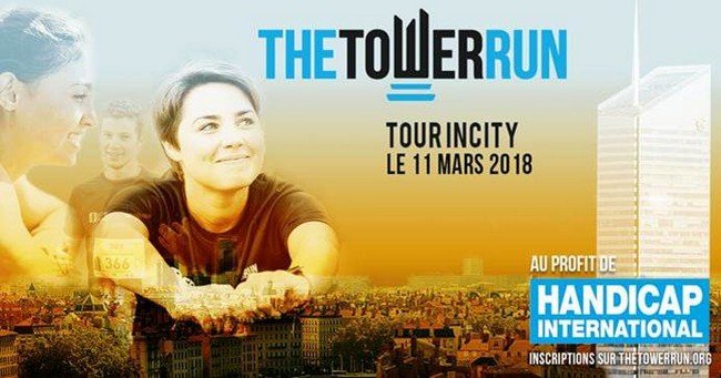 4 dossards The Tower Run Lyon 2018