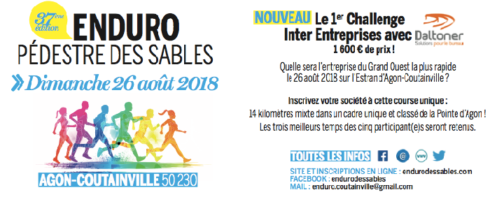 3 dossards Enduro des sables 2018 (Manche)