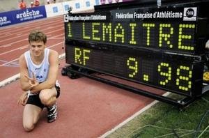 Christophe Lemaitre, premier sprinteur blanc à courir le 100m en moins de 10 secondes