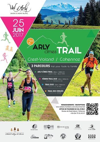 1 dossard Arly Cimes Trail 2017 (Savoie)