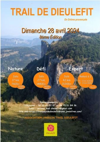 Trail de Dieulefit en Drôme Provençale